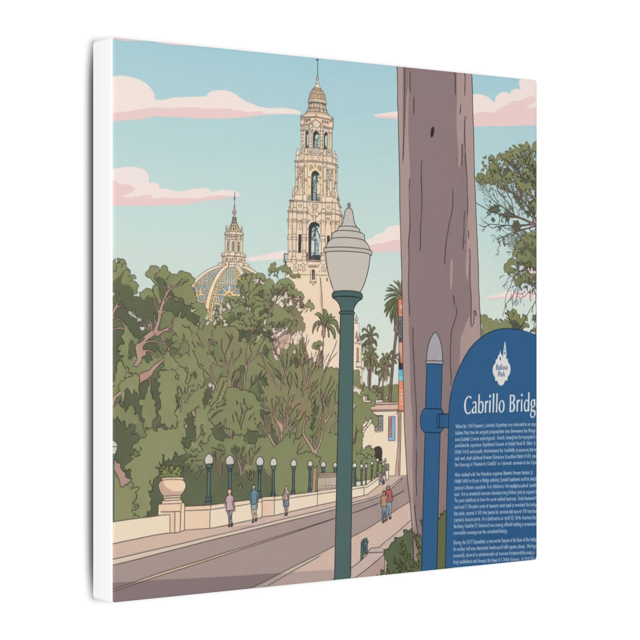 Gateway to Balboa Park Anime Matte Canvas, Stretched, 0.75" (Multi-Size)