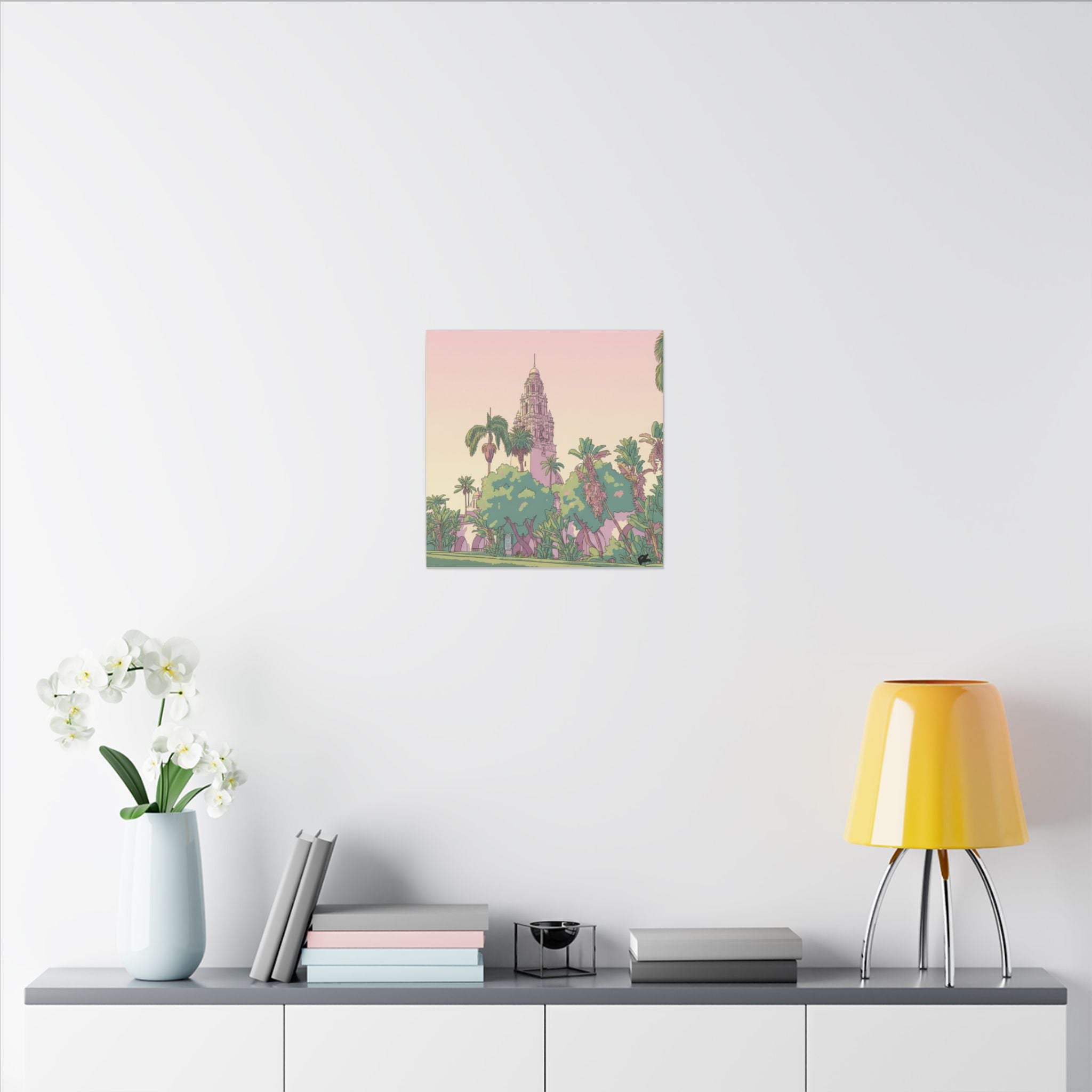 California Tower Anime Matte Canvas, Stretched, 0.75" (Multi-Size)