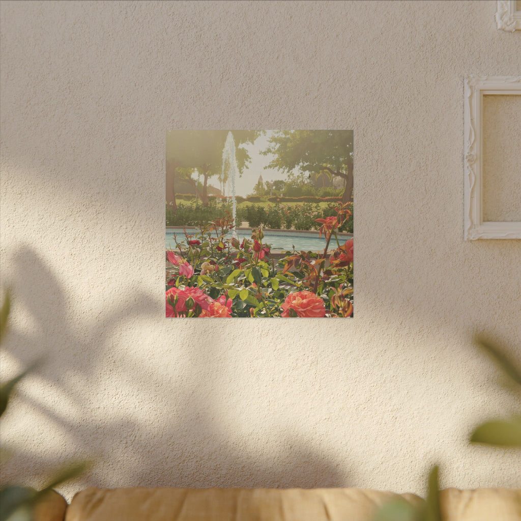Rose Garden Balboa Park Anime Matte Canvas, Stretched, 0.75" (Multi-Size)