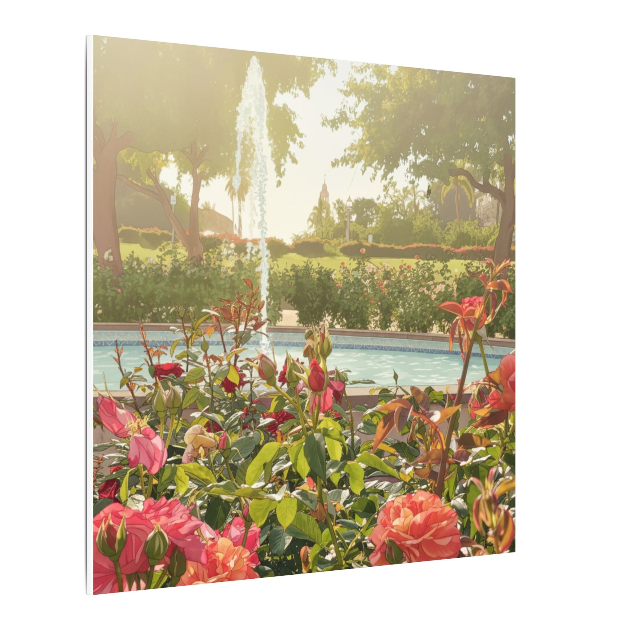 Rose Garden Balboa Park Anime Matte Canvas, Stretched, 0.75" (Multi-Size)