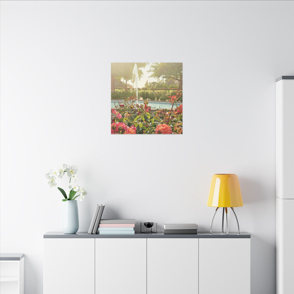 Rose Garden Balboa Park Anime Matte Canvas, Stretched, 0.75" (Multi-Size)