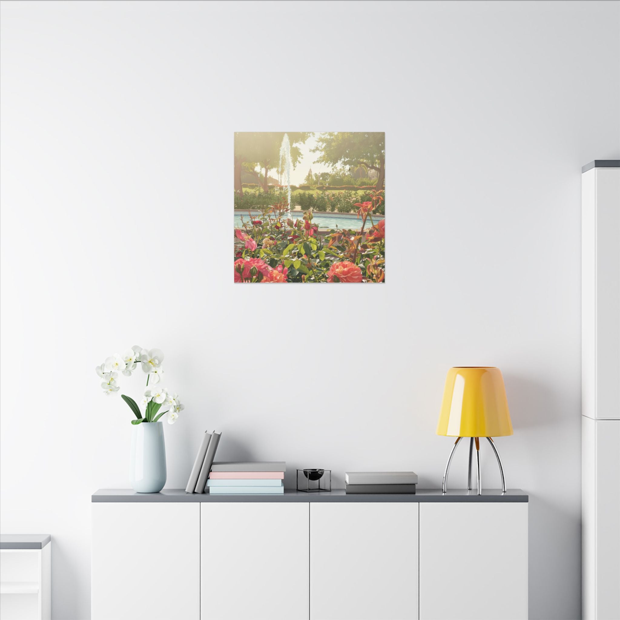 Rose Garden Balboa Park Anime Matte Canvas, Stretched, 0.75" (Multi-Size)