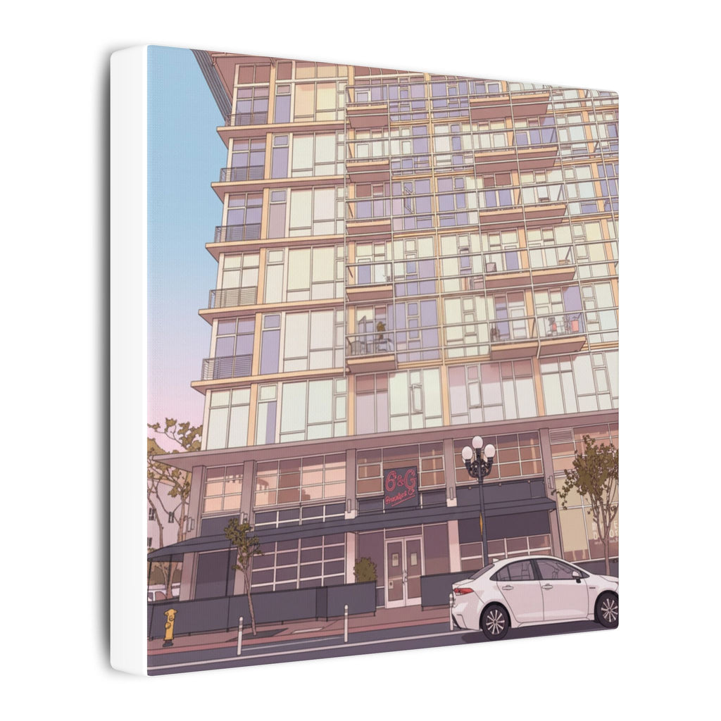 6th & G Downtown San Diego Matte Canvas, Stretched, 0.75" (Multi-Size)