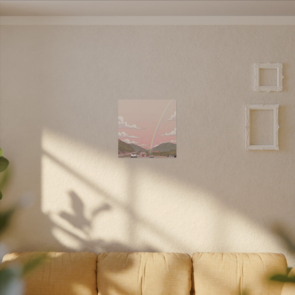 Rainbow California Anime Matte Canvas, Stretched, 0.75" (Multi-Size)