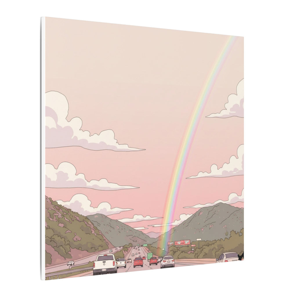 Rainbow California Anime Matte Canvas, Stretched, 0.75" (Multi-Size)