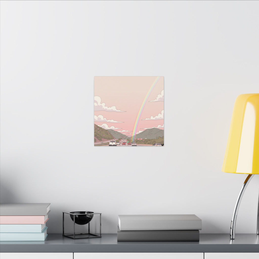 Rainbow California Anime Matte Canvas, Stretched, 0.75" (Multi-Size)