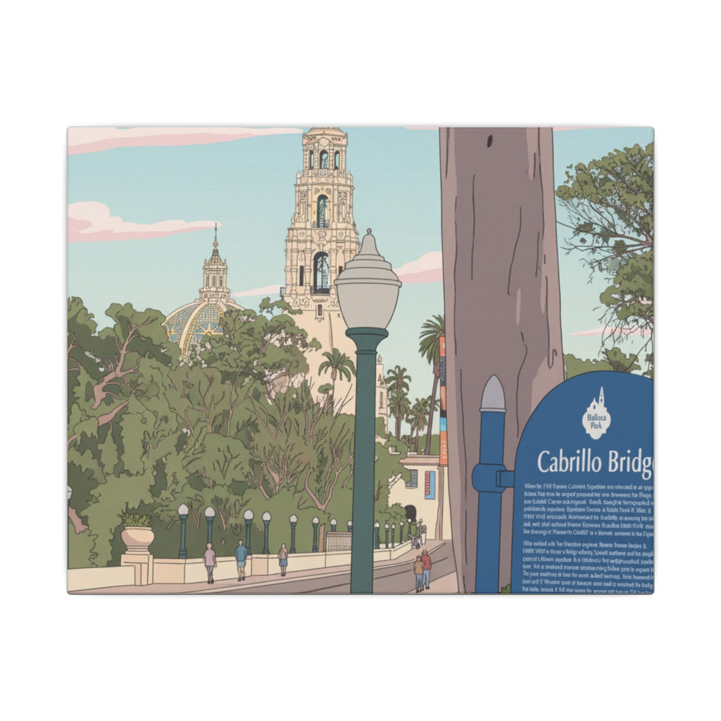 Gateway to Balboa Park Anime Matte Canvas, Stretched, 0.75" (Multi-Size)