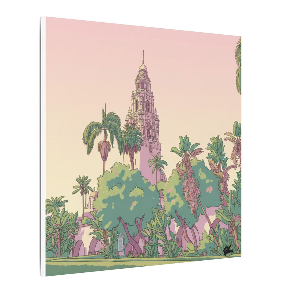California Tower Anime Matte Canvas, Stretched, 0.75" (Multi-Size)