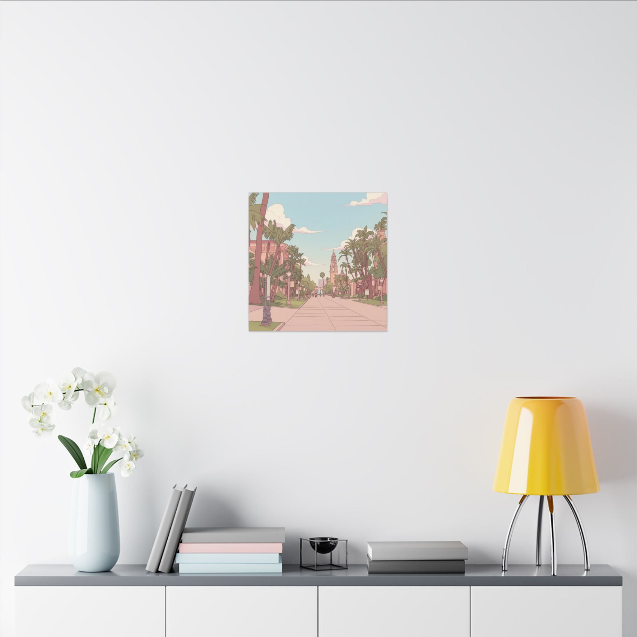 El Prado Balboa Park Anime  Matte Canvas, Stretched, 0.75" (Multi-Size)