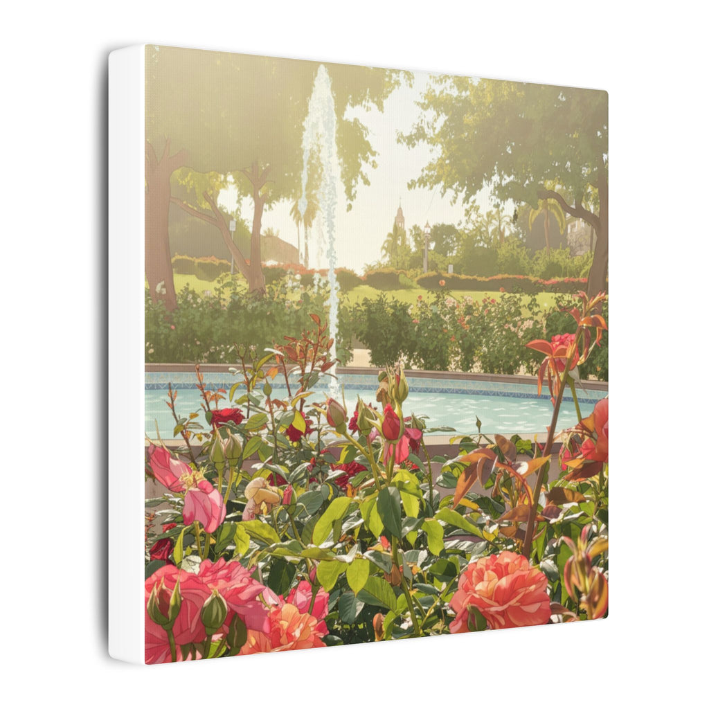 Rose Garden Balboa Park Anime Matte Canvas, Stretched, 0.75" (Multi-Size)