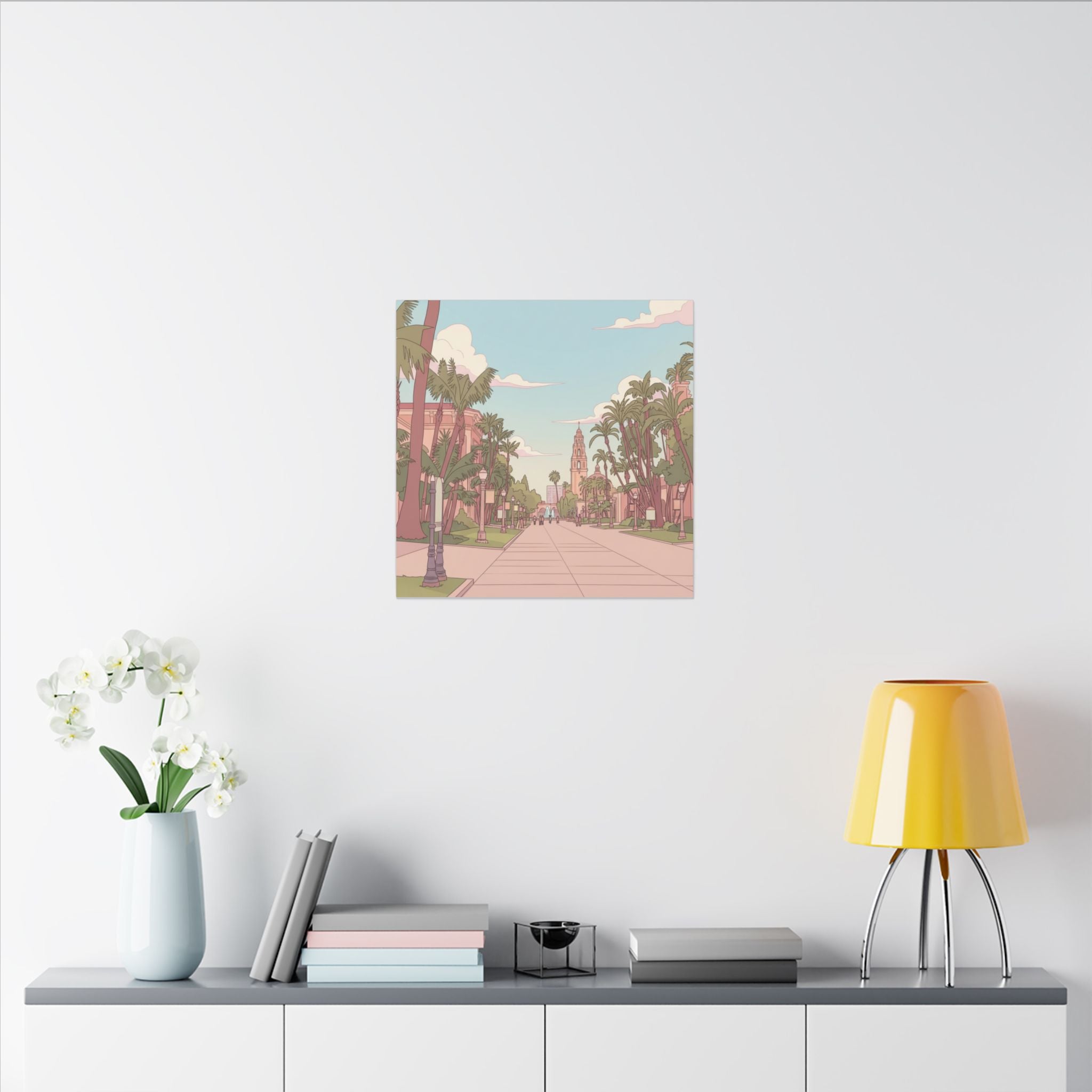 El Prado Balboa Park Anime  Matte Canvas, Stretched, 0.75" (Multi-Size)