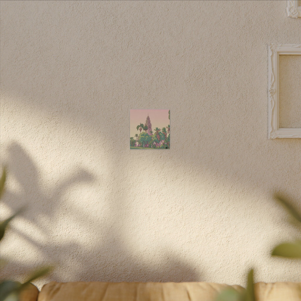 California Tower Anime Matte Canvas, Stretched, 0.75" (Multi-Size)