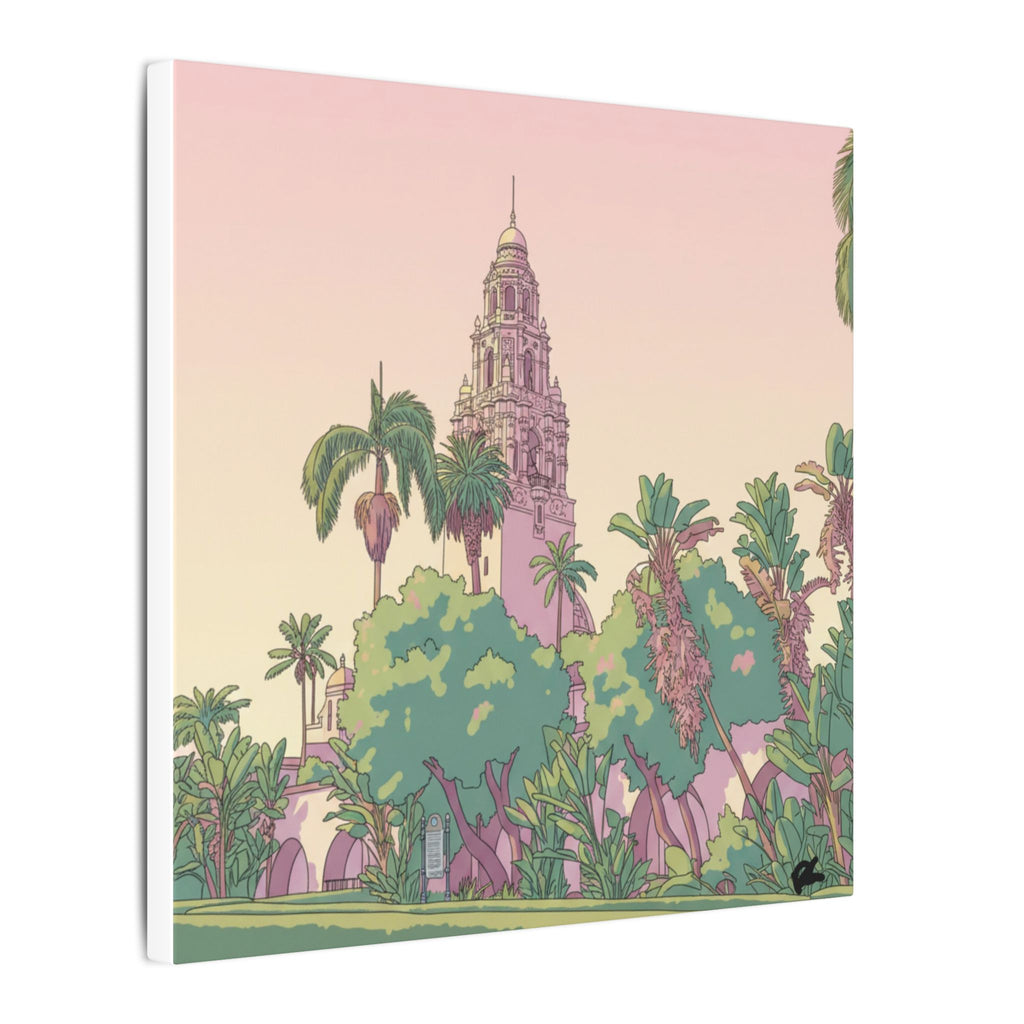 California Tower Anime Matte Canvas, Stretched, 0.75" (Multi-Size)