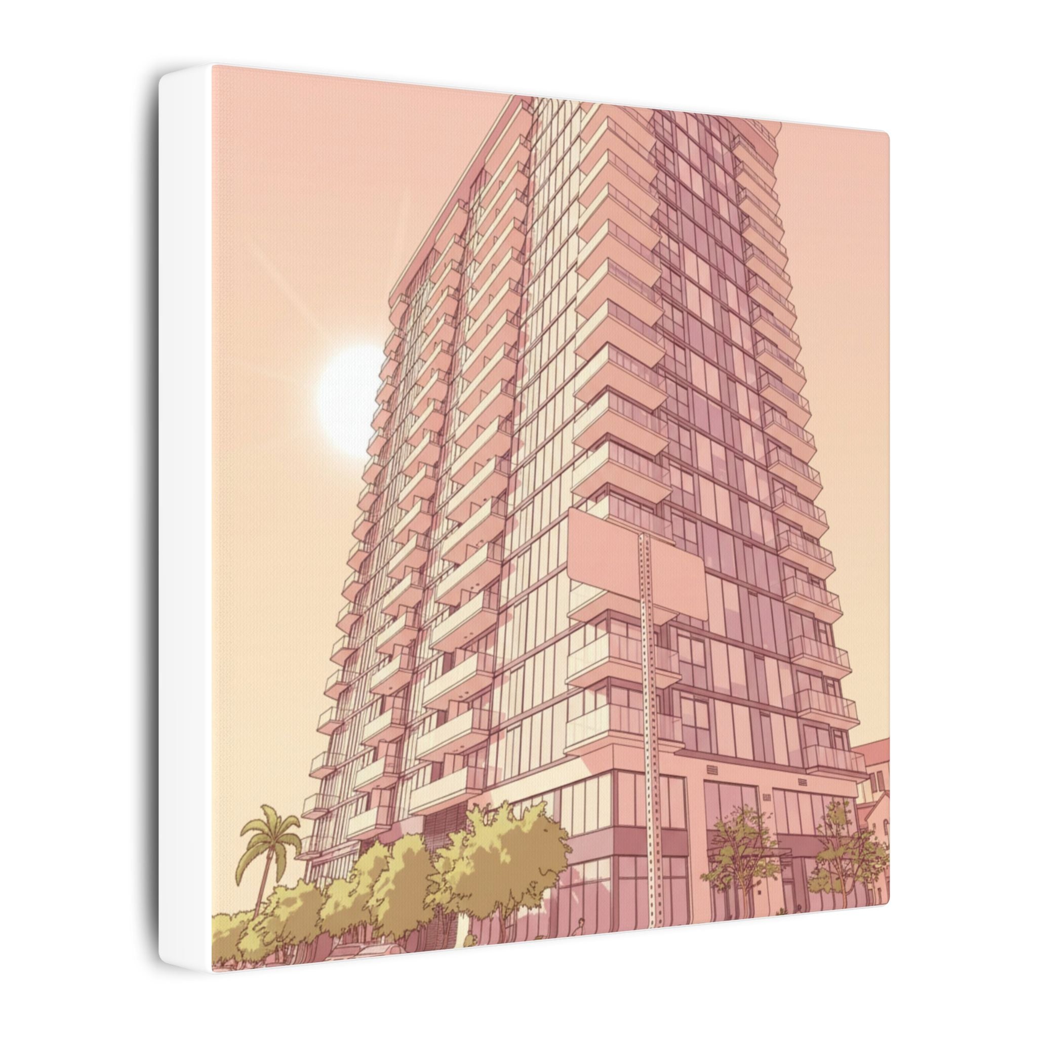 525 Olive San Diego Anime Matte Canvas, Stretched, 0.75" (Multi-Size)