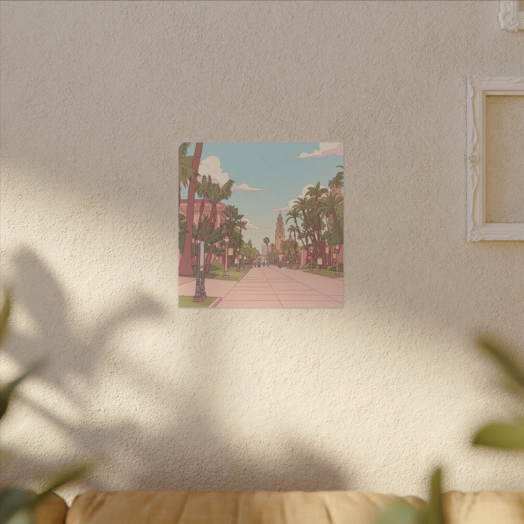 El Prado Balboa Park Anime  Matte Canvas, Stretched, 0.75" (Multi-Size)