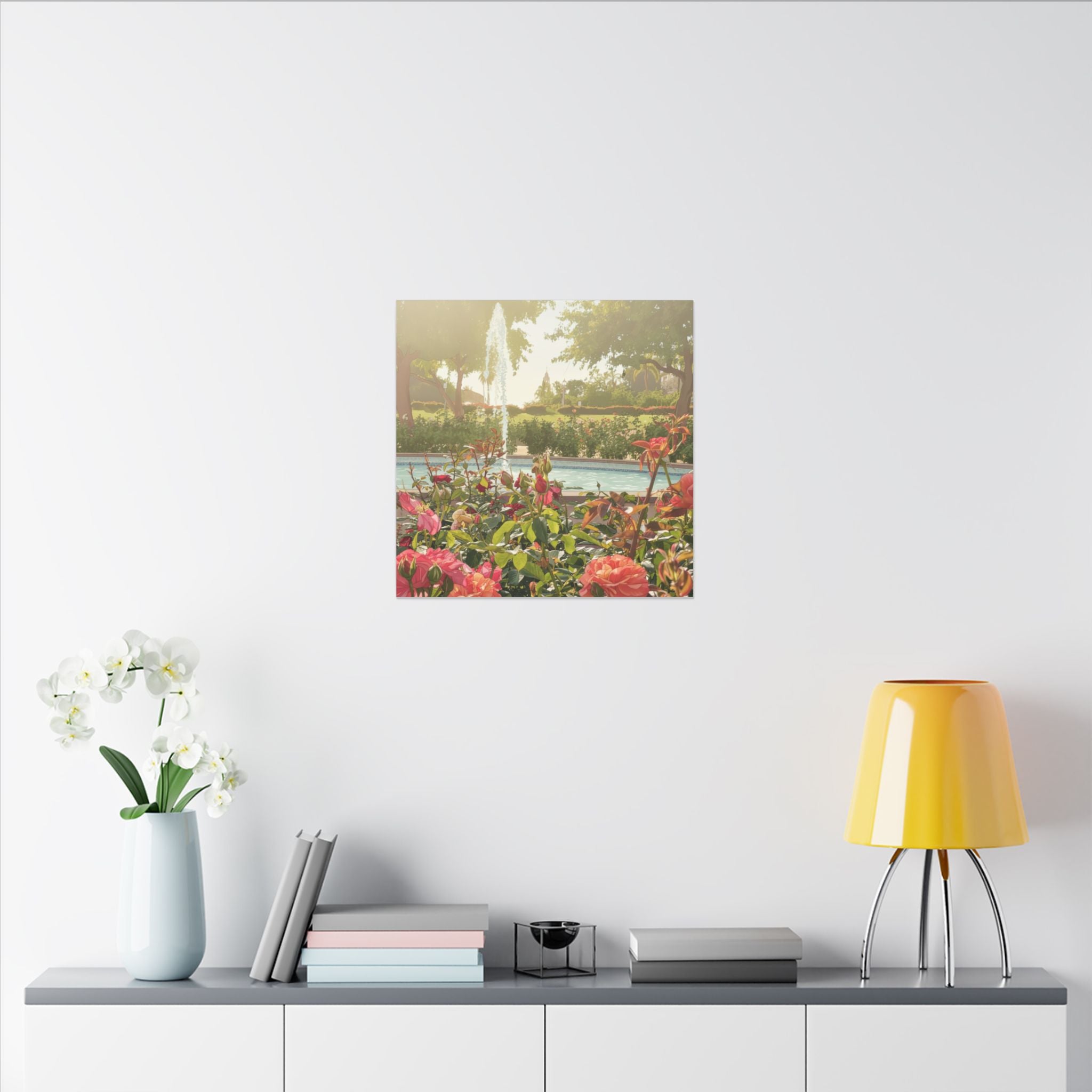 Rose Garden Balboa Park Anime Matte Canvas, Stretched, 0.75" (Multi-Size)