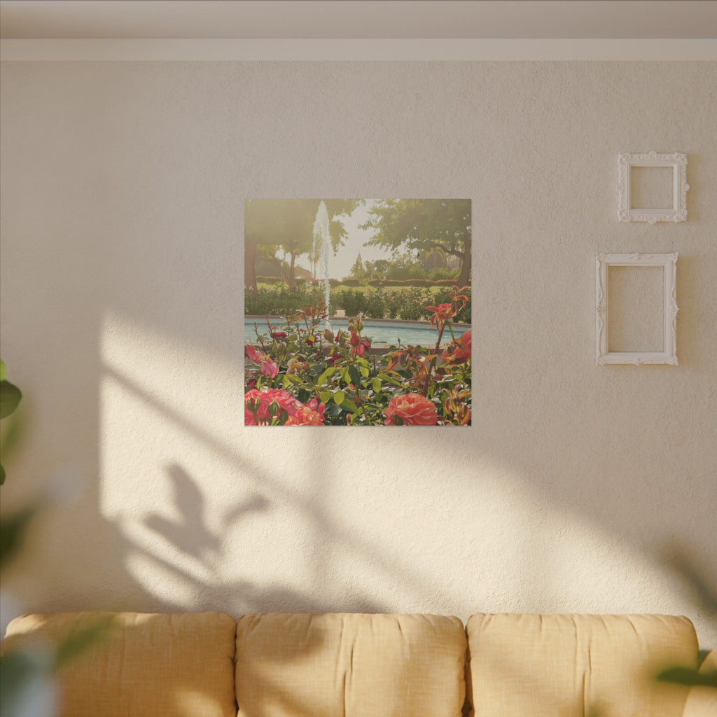 Rose Garden Balboa Park Anime Matte Canvas, Stretched, 0.75" (Multi-Size)