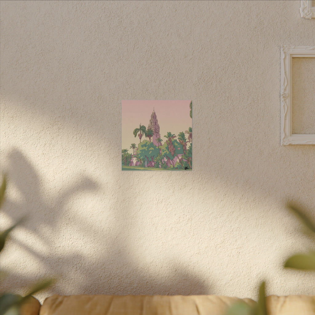 California Tower Anime Matte Canvas, Stretched, 0.75" (Multi-Size)