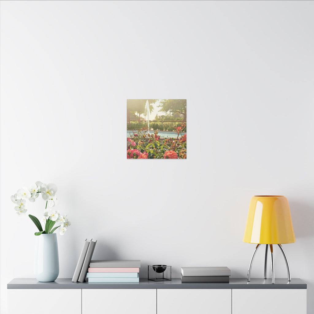 Rose Garden Balboa Park Anime Matte Canvas, Stretched, 0.75" (Multi-Size)