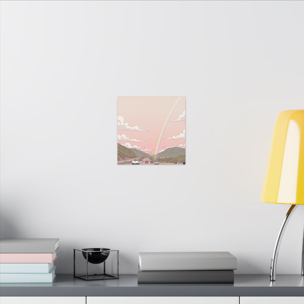 Rainbow California Anime Matte Canvas, Stretched, 0.75" (Multi-Size)