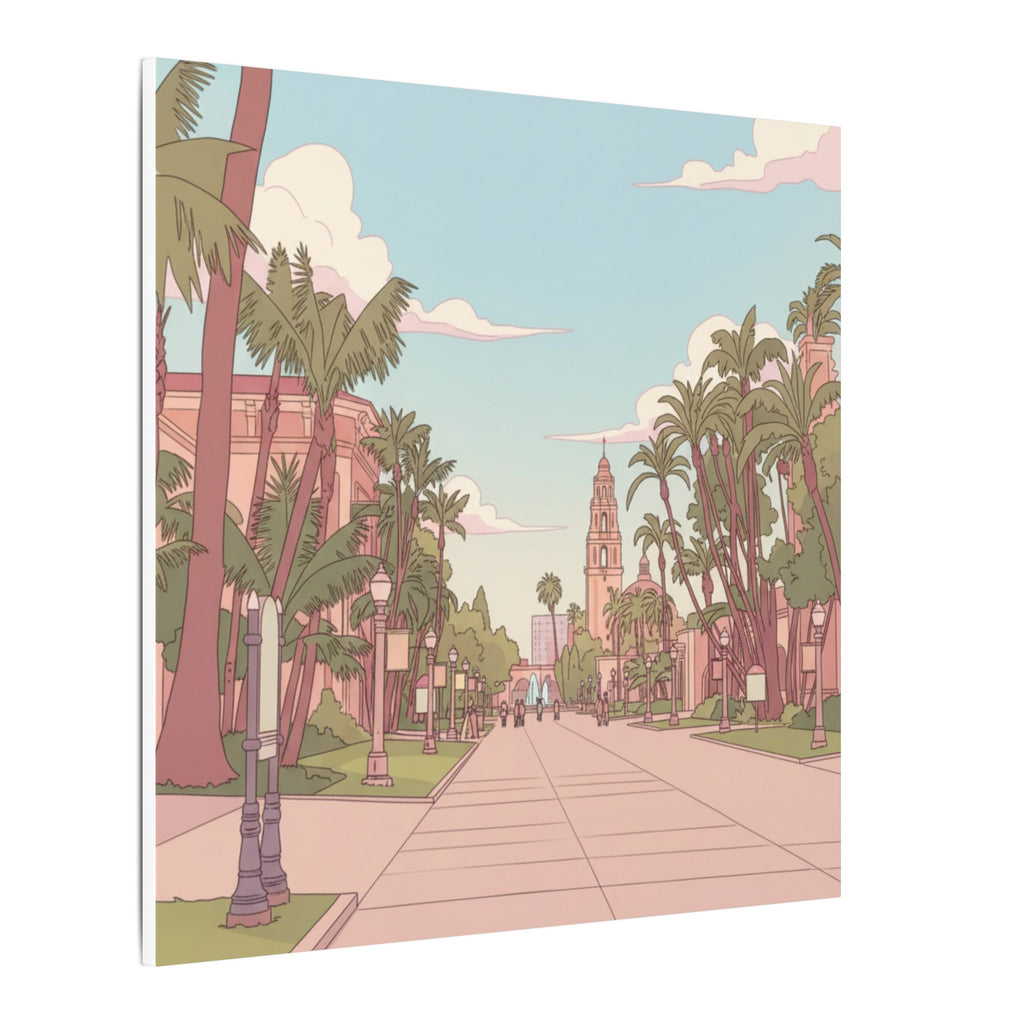 El Prado Balboa Park Anime  Matte Canvas, Stretched, 0.75" (Multi-Size)