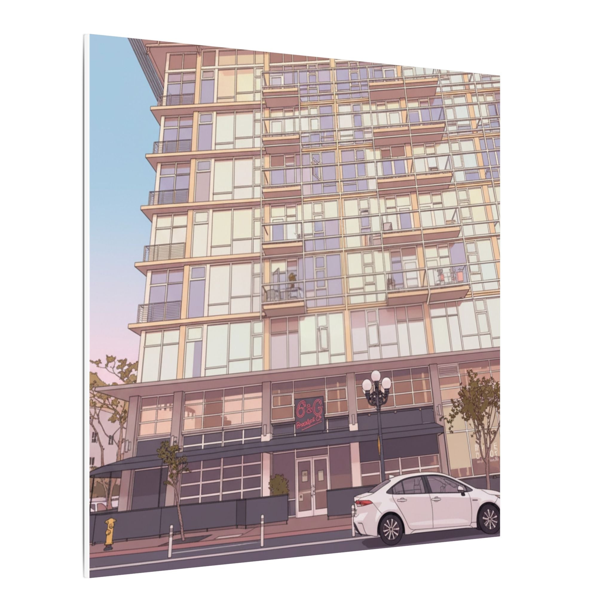 6th & G Downtown San Diego Matte Canvas, Stretched, 0.75" (Multi-Size)