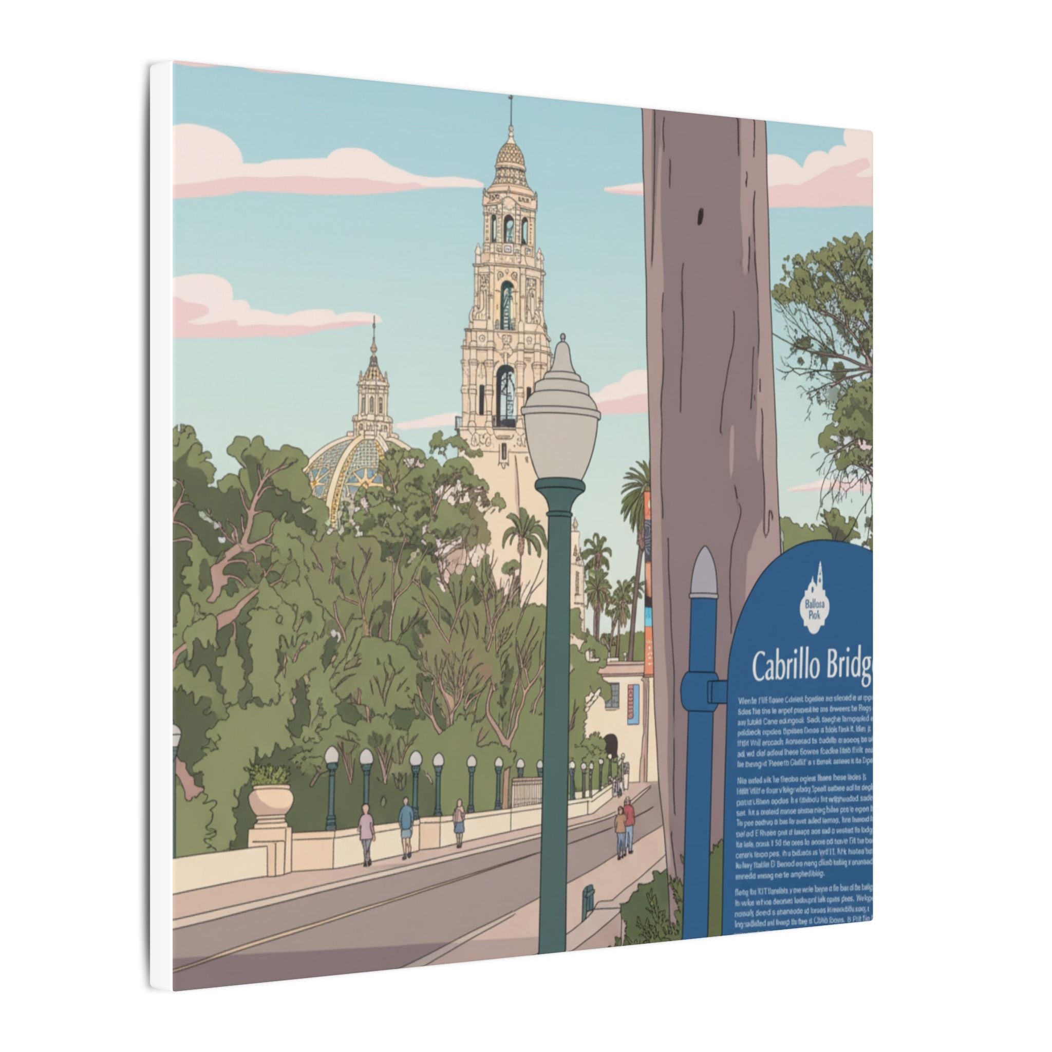 Gateway to Balboa Park Anime Matte Canvas, Stretched, 0.75" (Multi-Size)