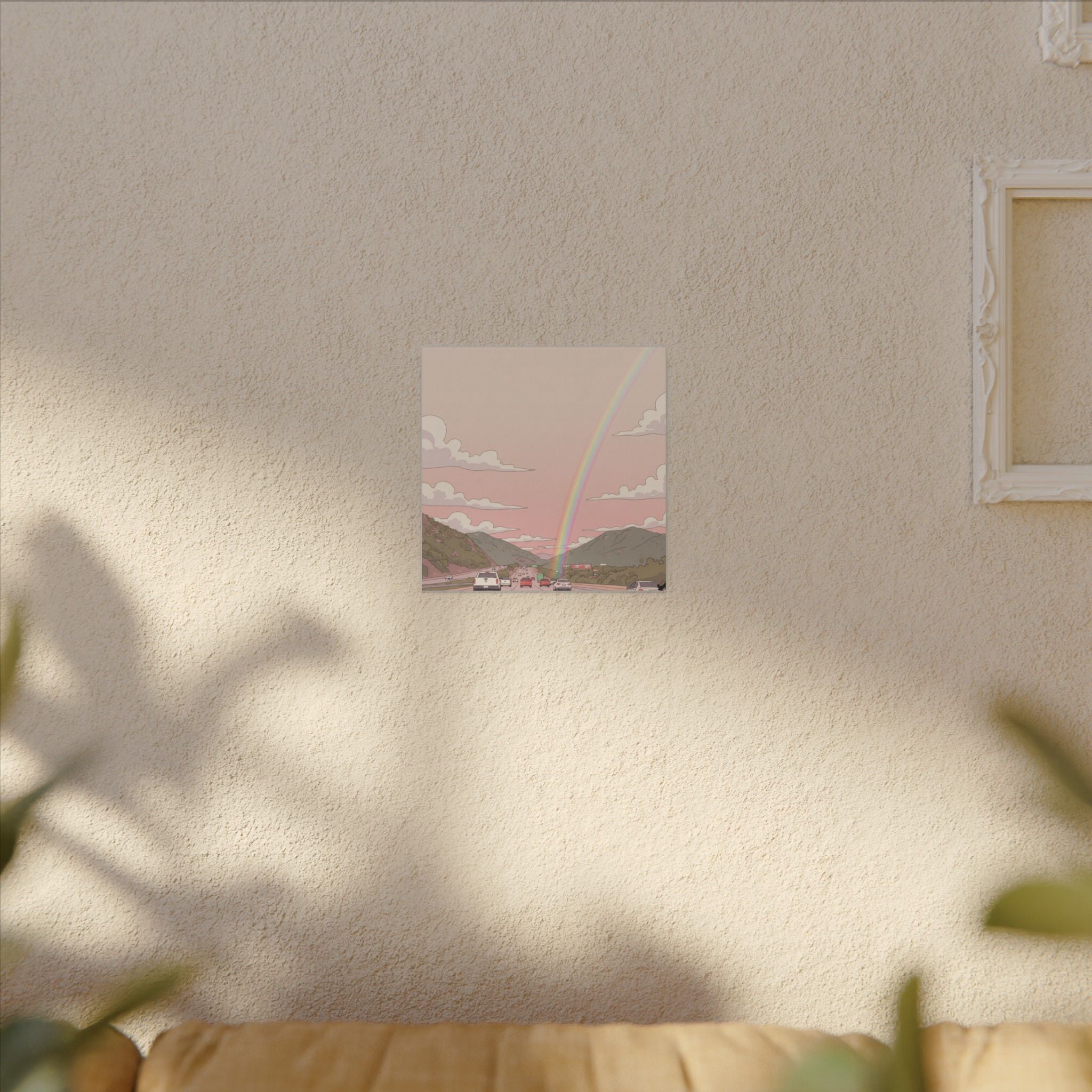 Rainbow California Anime Matte Canvas, Stretched, 0.75" (Multi-Size)