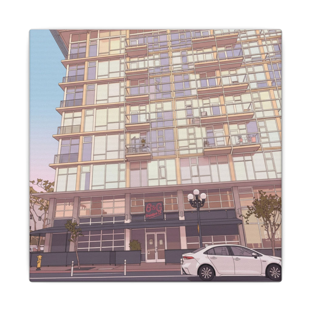6th & G Downtown San Diego Matte Canvas, Stretched, 0.75" (Multi-Size)