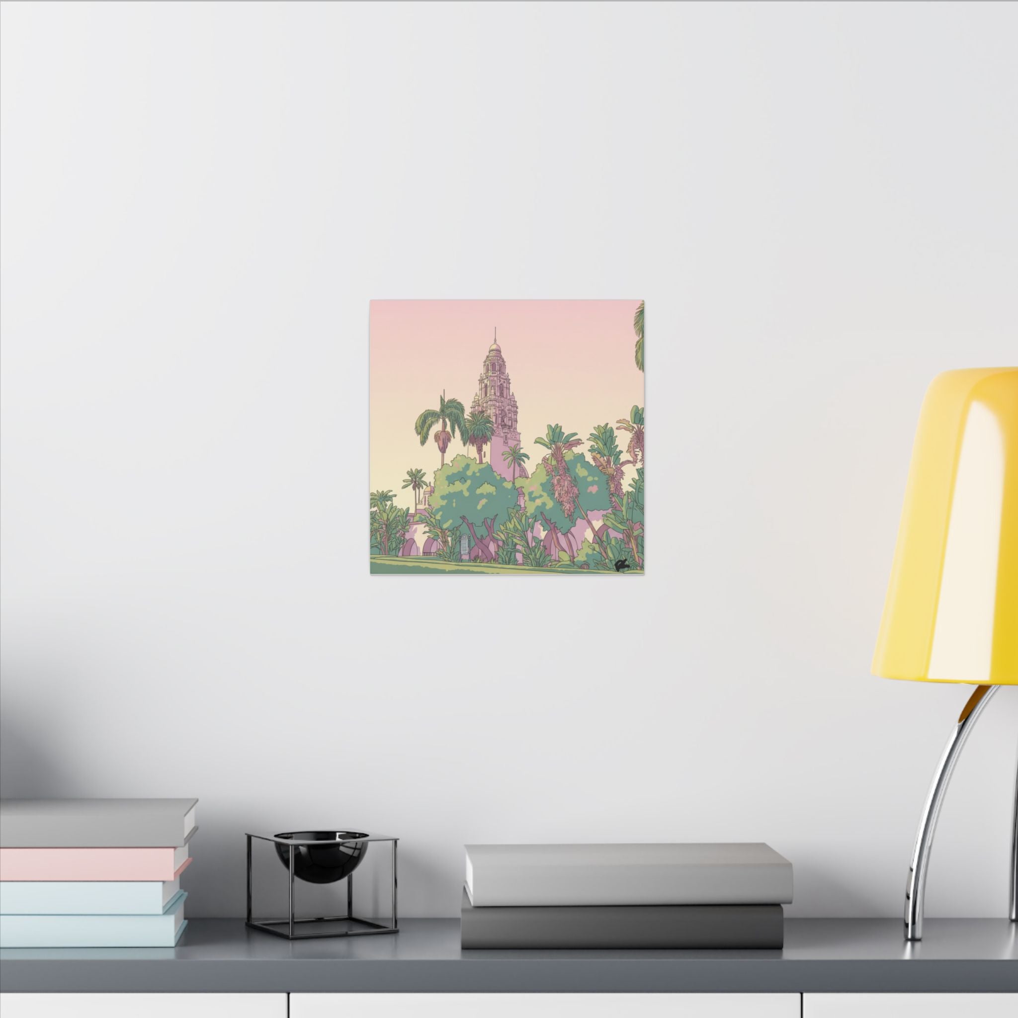 California Tower Anime Matte Canvas, Stretched, 0.75" (Multi-Size)