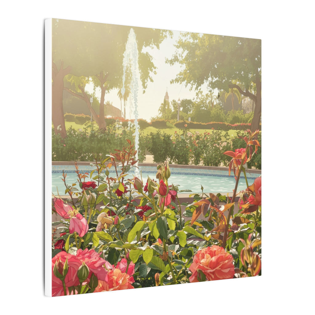 Rose Garden Balboa Park Anime Matte Canvas, Stretched, 0.75" (Multi-Size)