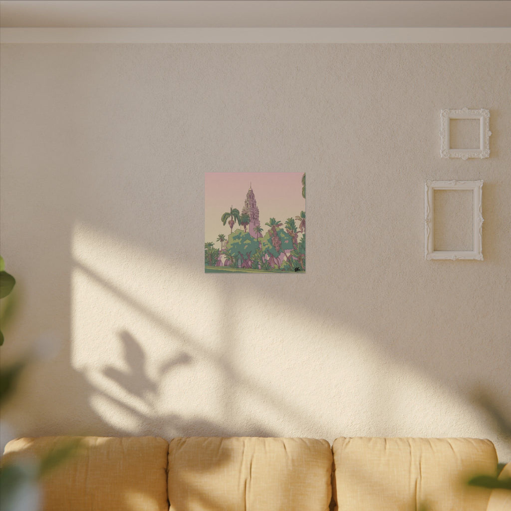 California Tower Anime Matte Canvas, Stretched, 0.75" (Multi-Size)