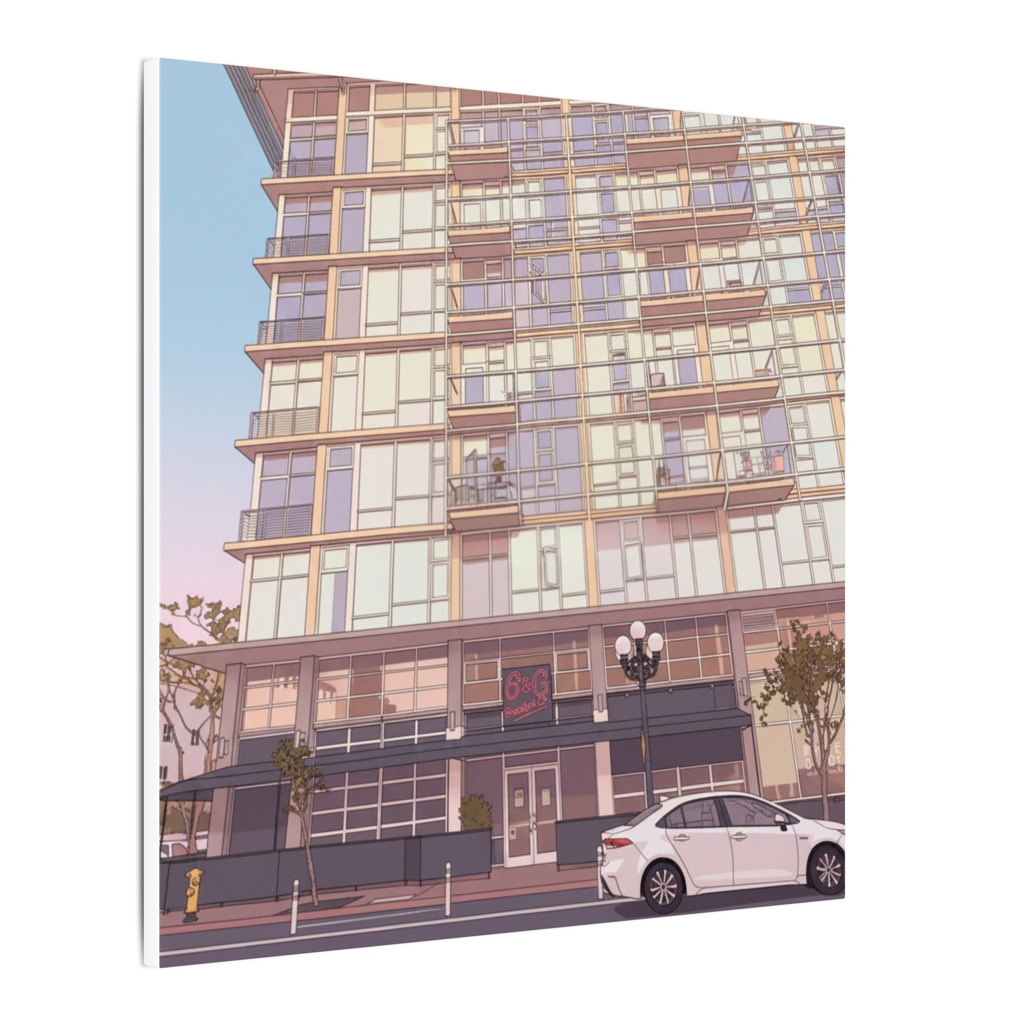 6th & G Downtown San Diego Matte Canvas, Stretched, 0.75" (Multi-Size)