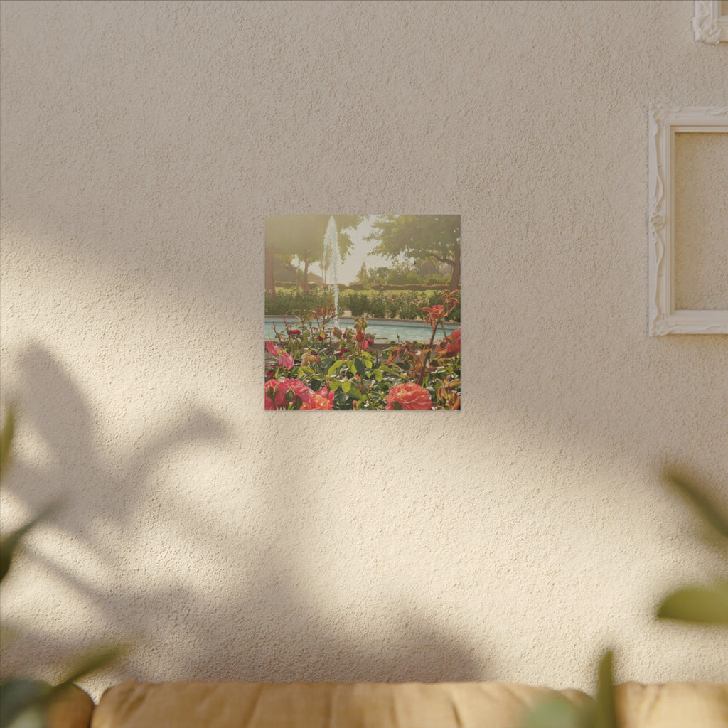 Rose Garden Balboa Park Anime Matte Canvas, Stretched, 0.75" (Multi-Size)