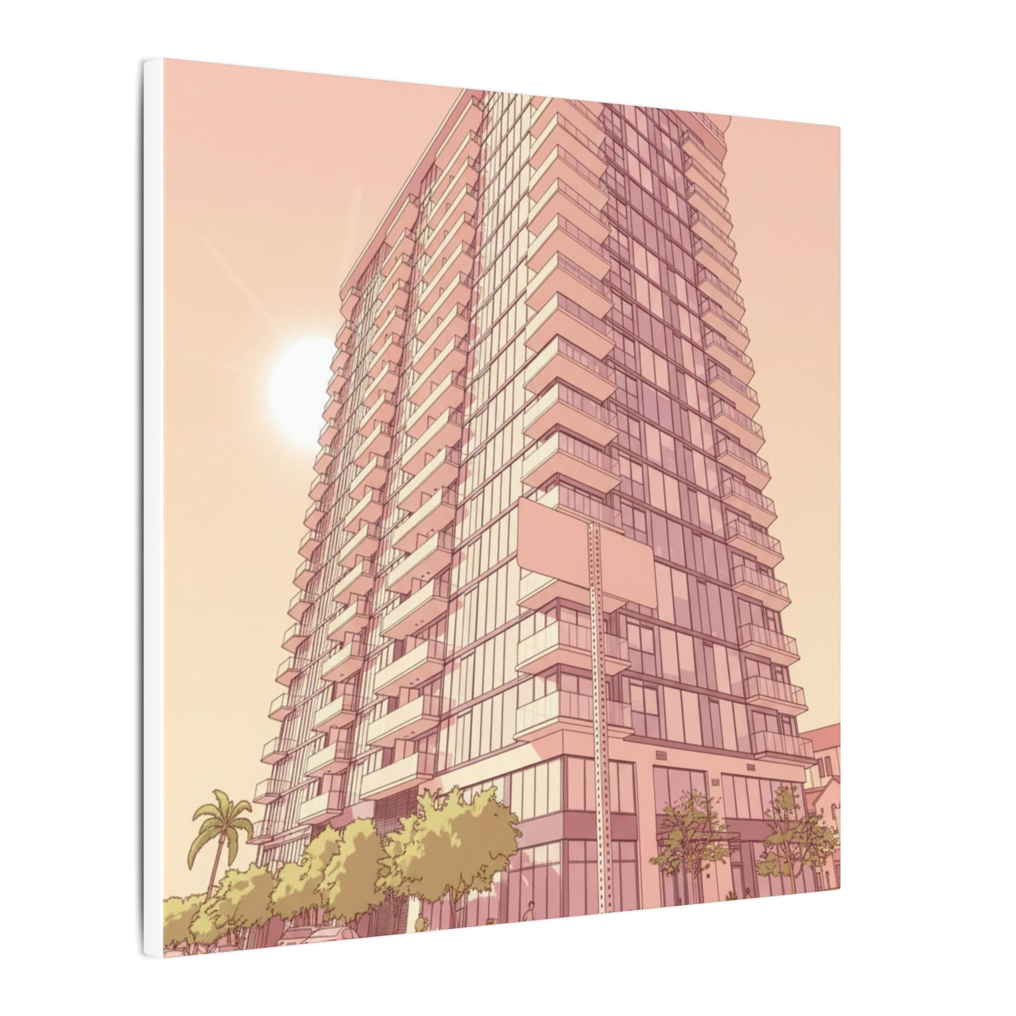 525 Olive San Diego Anime Matte Canvas, Stretched, 0.75" (Multi-Size)
