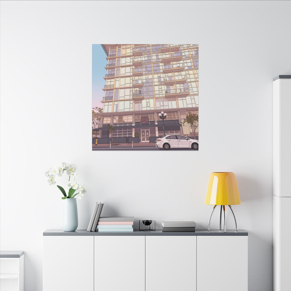 6th & G Downtown San Diego Matte Canvas, Stretched, 0.75" (Multi-Size)
