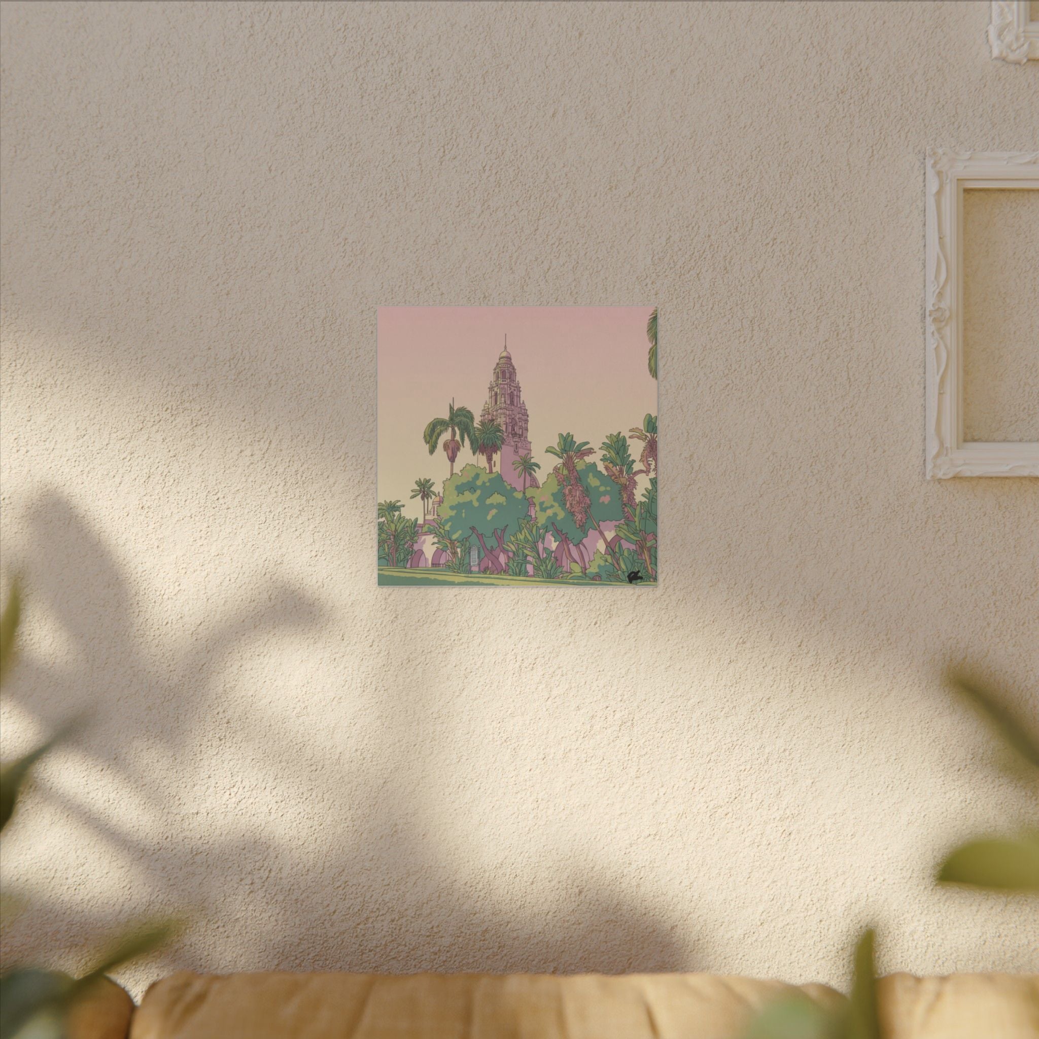 California Tower Anime Matte Canvas, Stretched, 0.75" (Multi-Size)