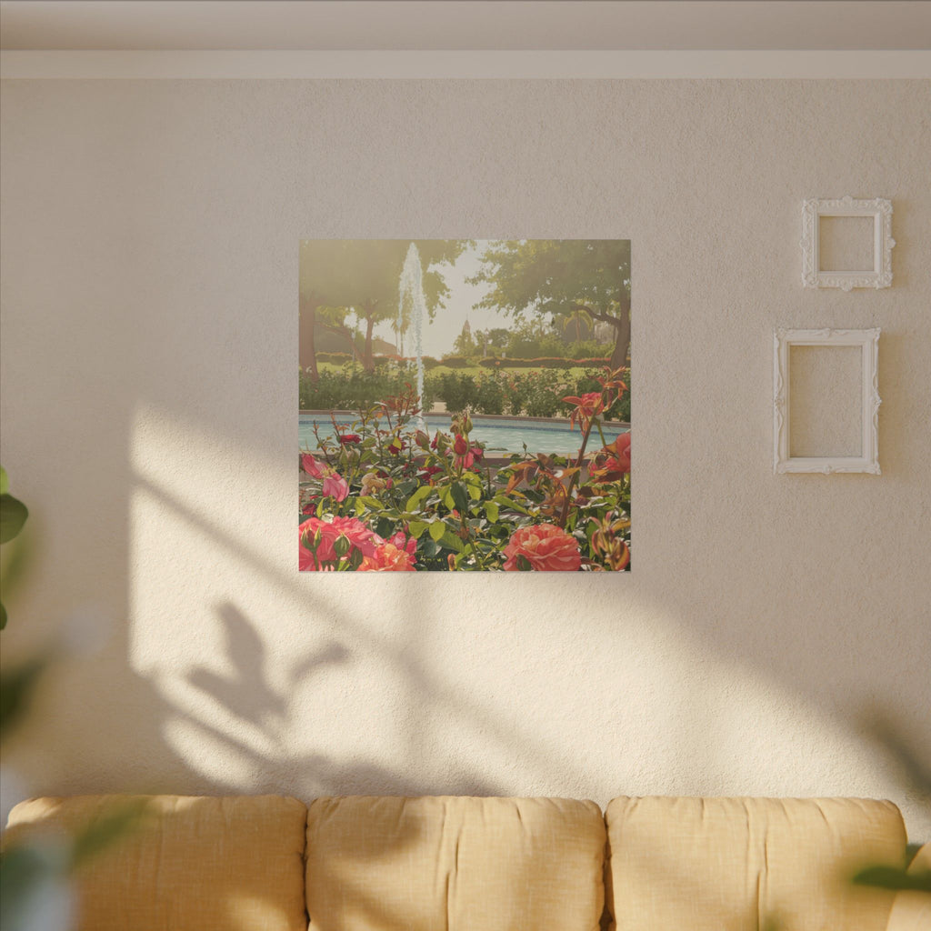Rose Garden Balboa Park Anime Matte Canvas, Stretched, 0.75" (Multi-Size)