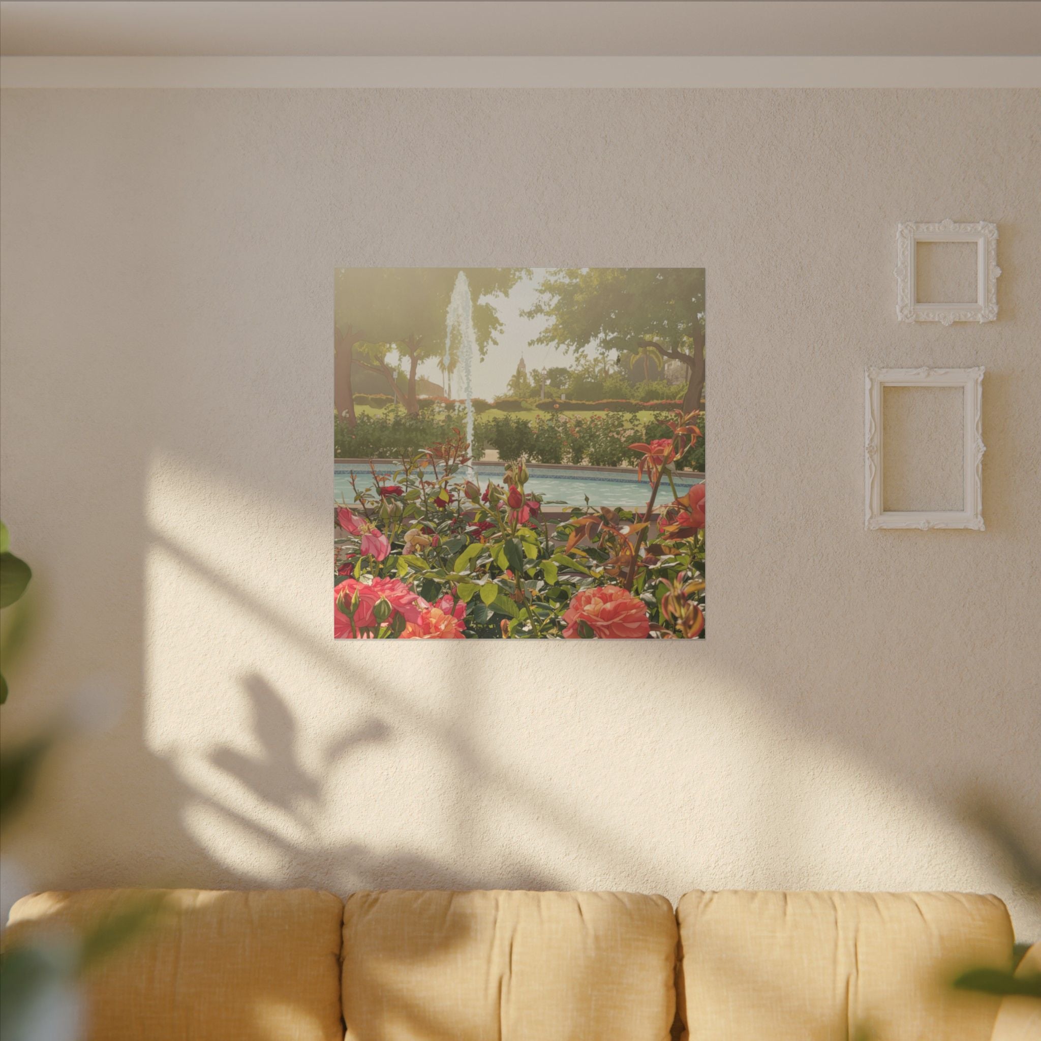 Rose Garden Balboa Park Anime Matte Canvas, Stretched, 0.75" (Multi-Size)