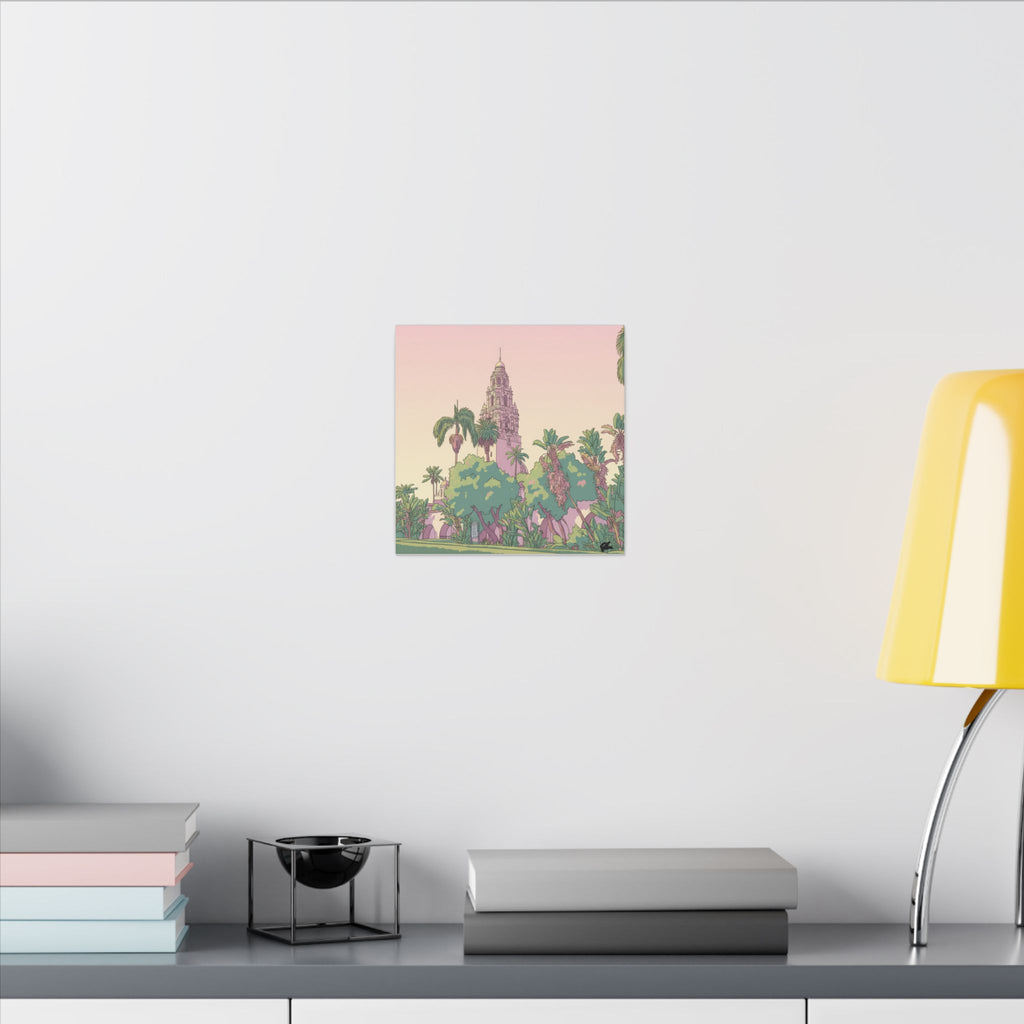 California Tower Anime Matte Canvas, Stretched, 0.75" (Multi-Size)