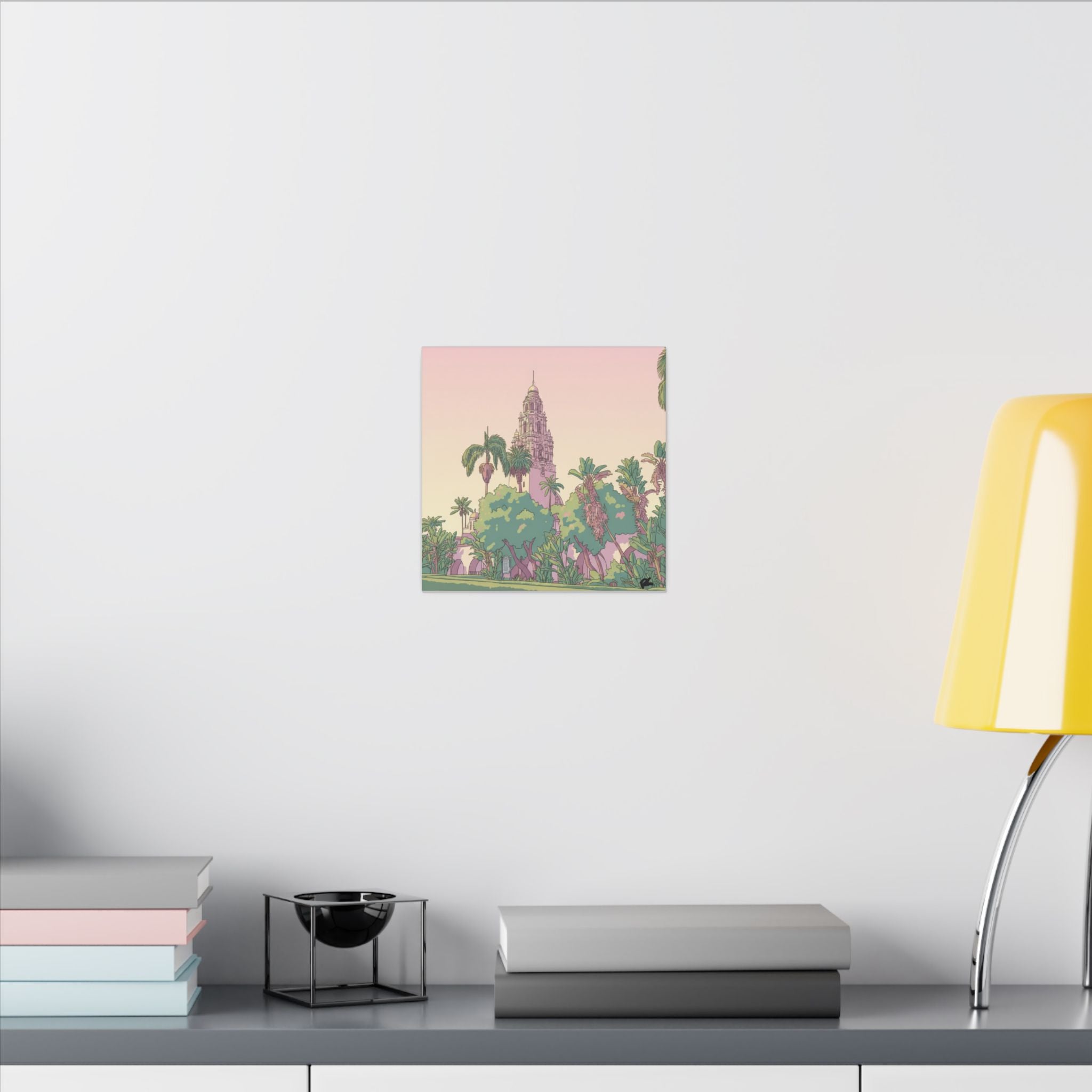 California Tower Anime Matte Canvas, Stretched, 0.75" (Multi-Size)