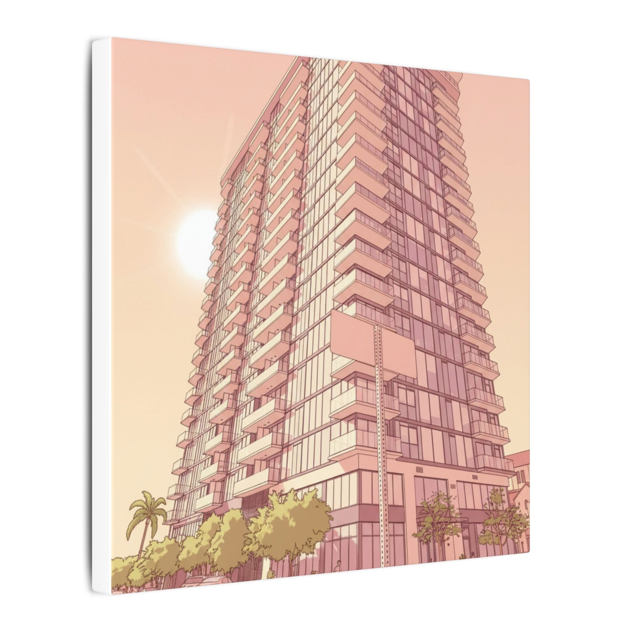 525 Olive San Diego Anime Matte Canvas, Stretched, 0.75" (Multi-Size)