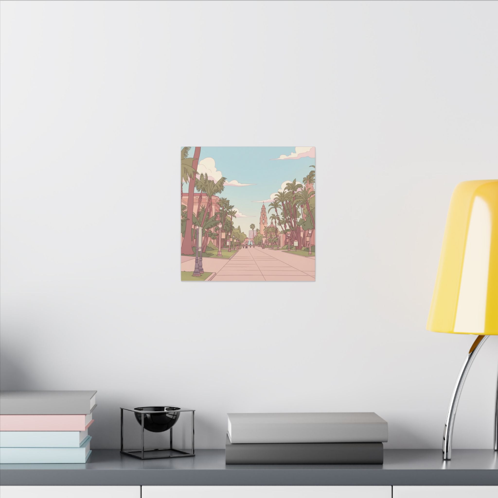 El Prado Balboa Park Anime  Matte Canvas, Stretched, 0.75" (Multi-Size)
