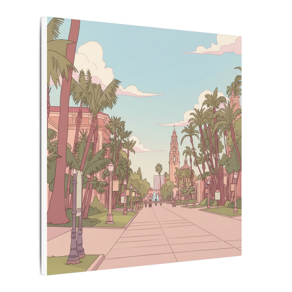 El Prado Balboa Park Anime  Matte Canvas, Stretched, 0.75" (Multi-Size)