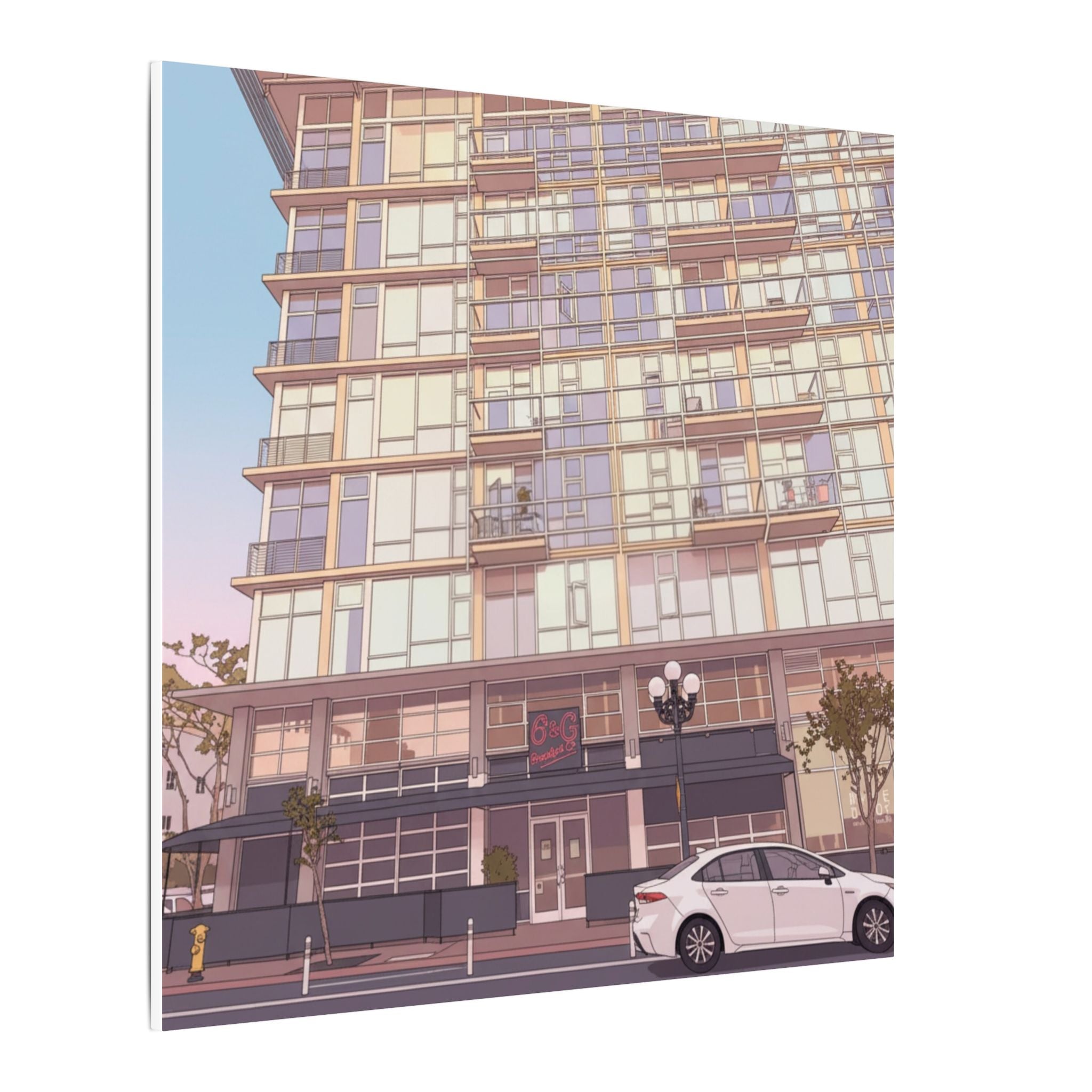 6th & G Downtown San Diego Matte Canvas, Stretched, 0.75" (Multi-Size)