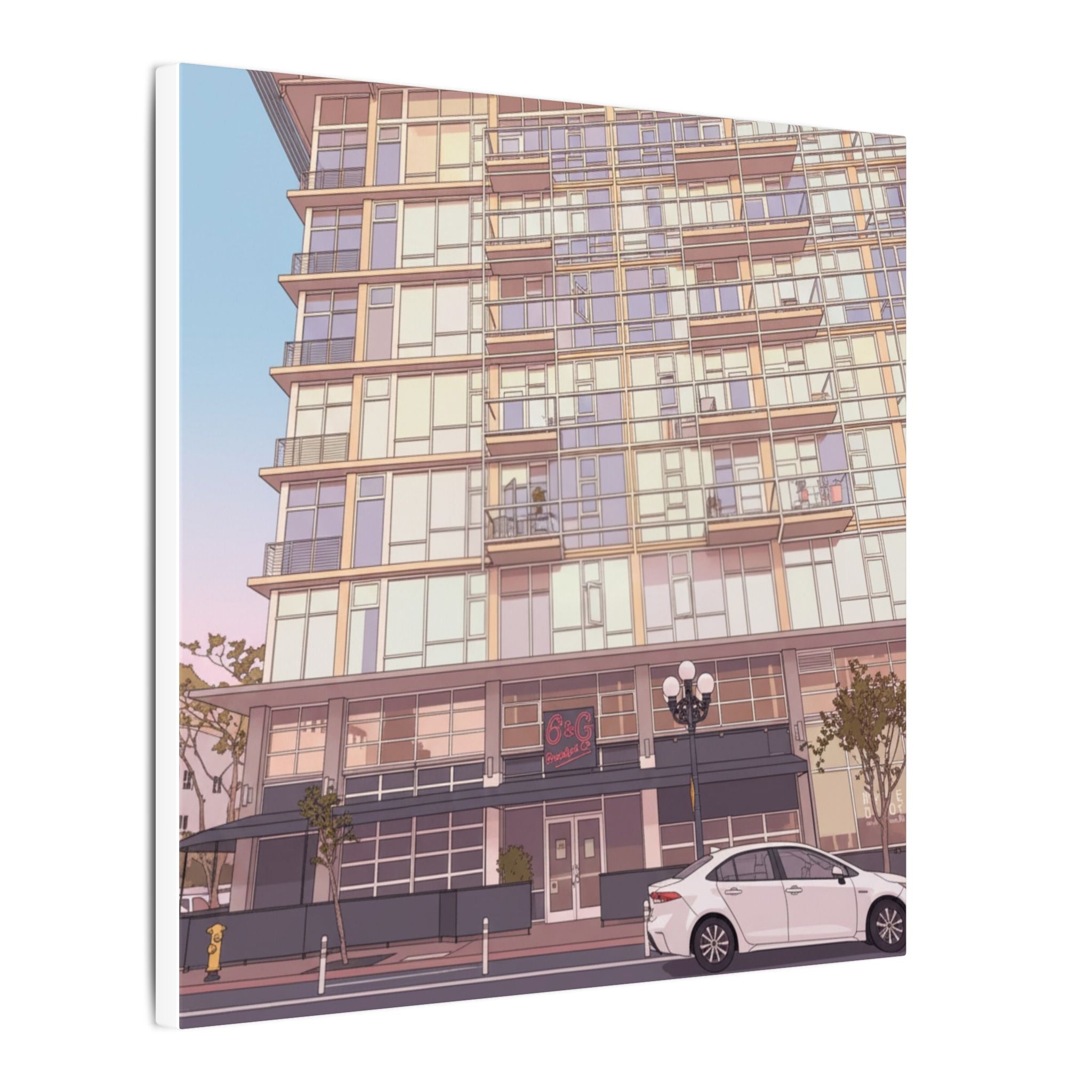 6th & G Downtown San Diego Matte Canvas, Stretched, 0.75" (Multi-Size)