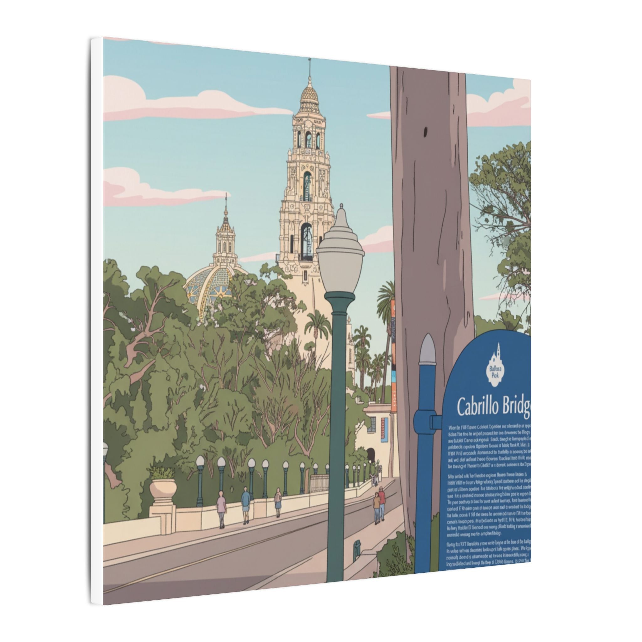 Gateway to Balboa Park Anime Matte Canvas, Stretched, 0.75" (Multi-Size)