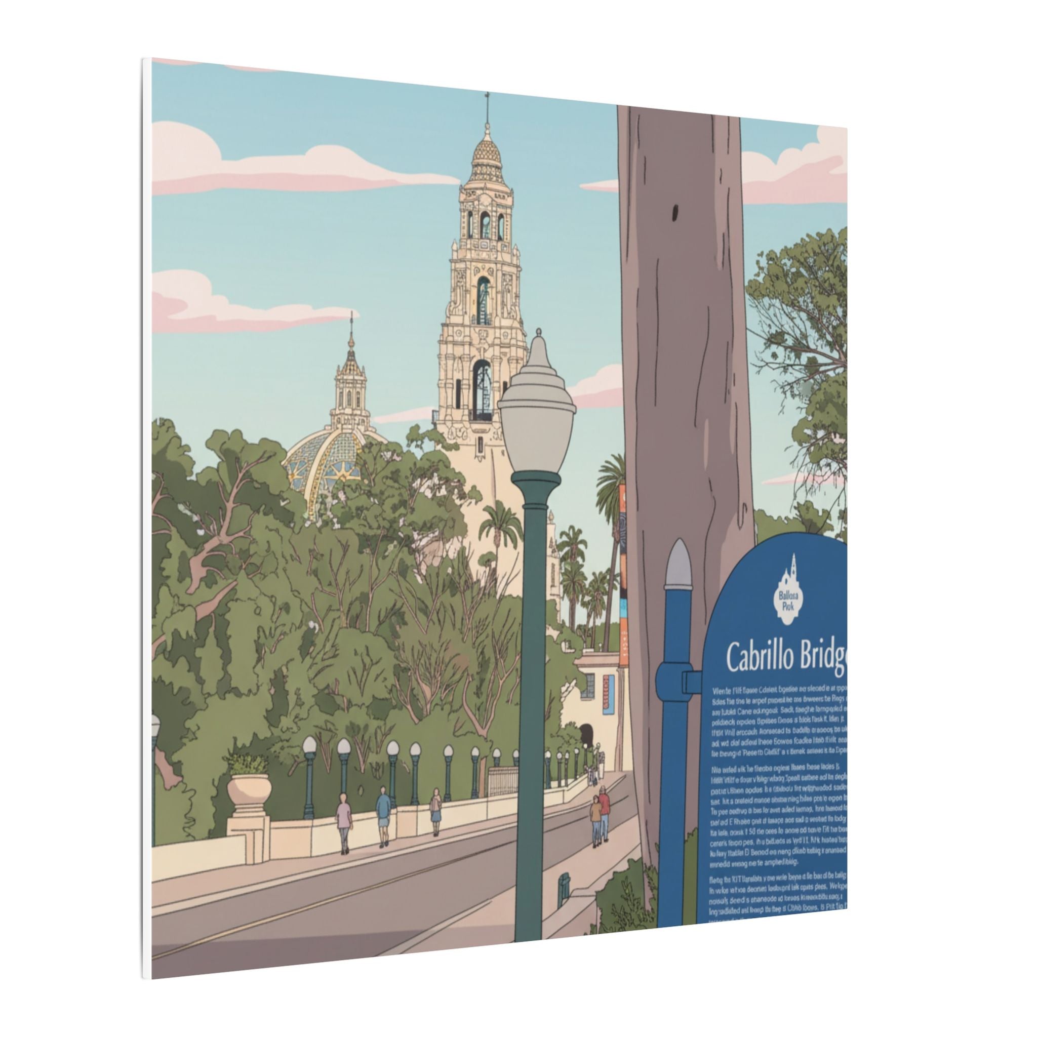 Gateway to Balboa Park Anime Matte Canvas, Stretched, 0.75" (Multi-Size)