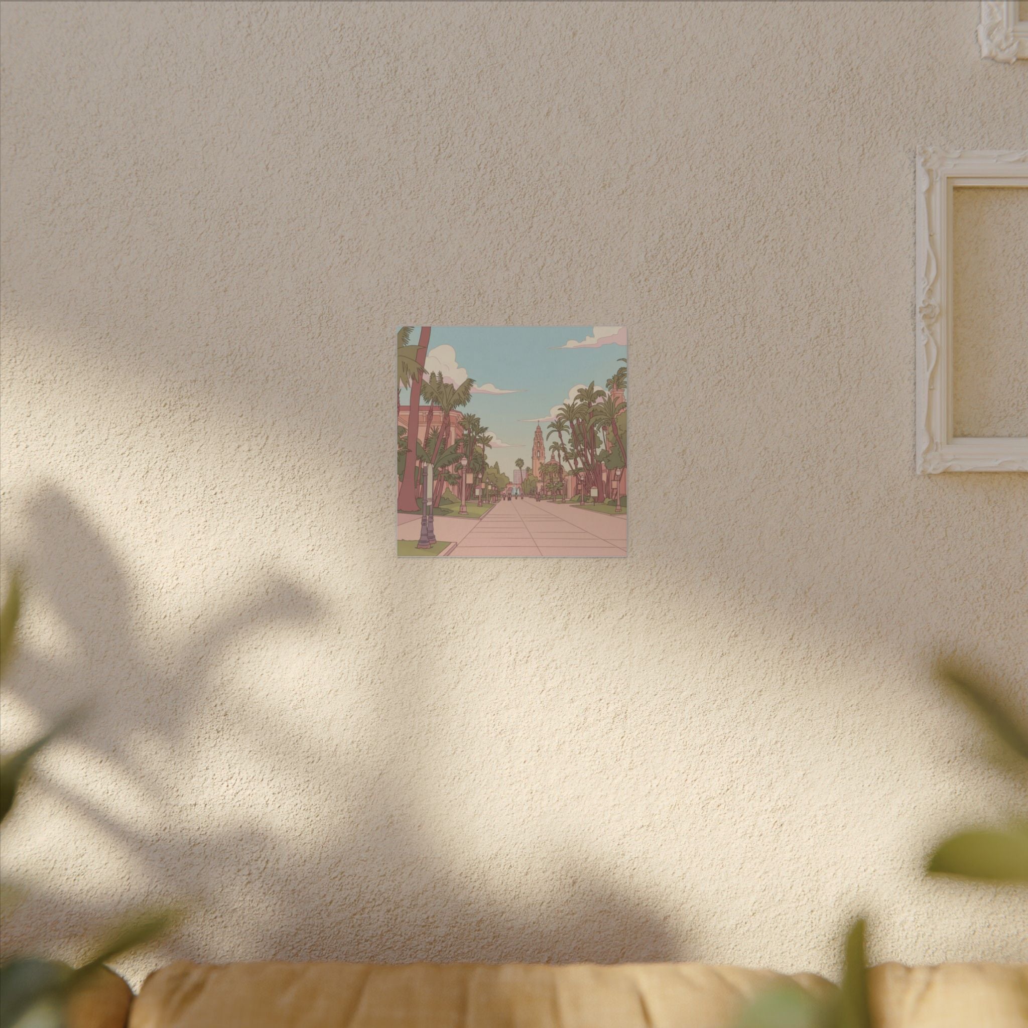 El Prado Balboa Park Anime  Matte Canvas, Stretched, 0.75" (Multi-Size)