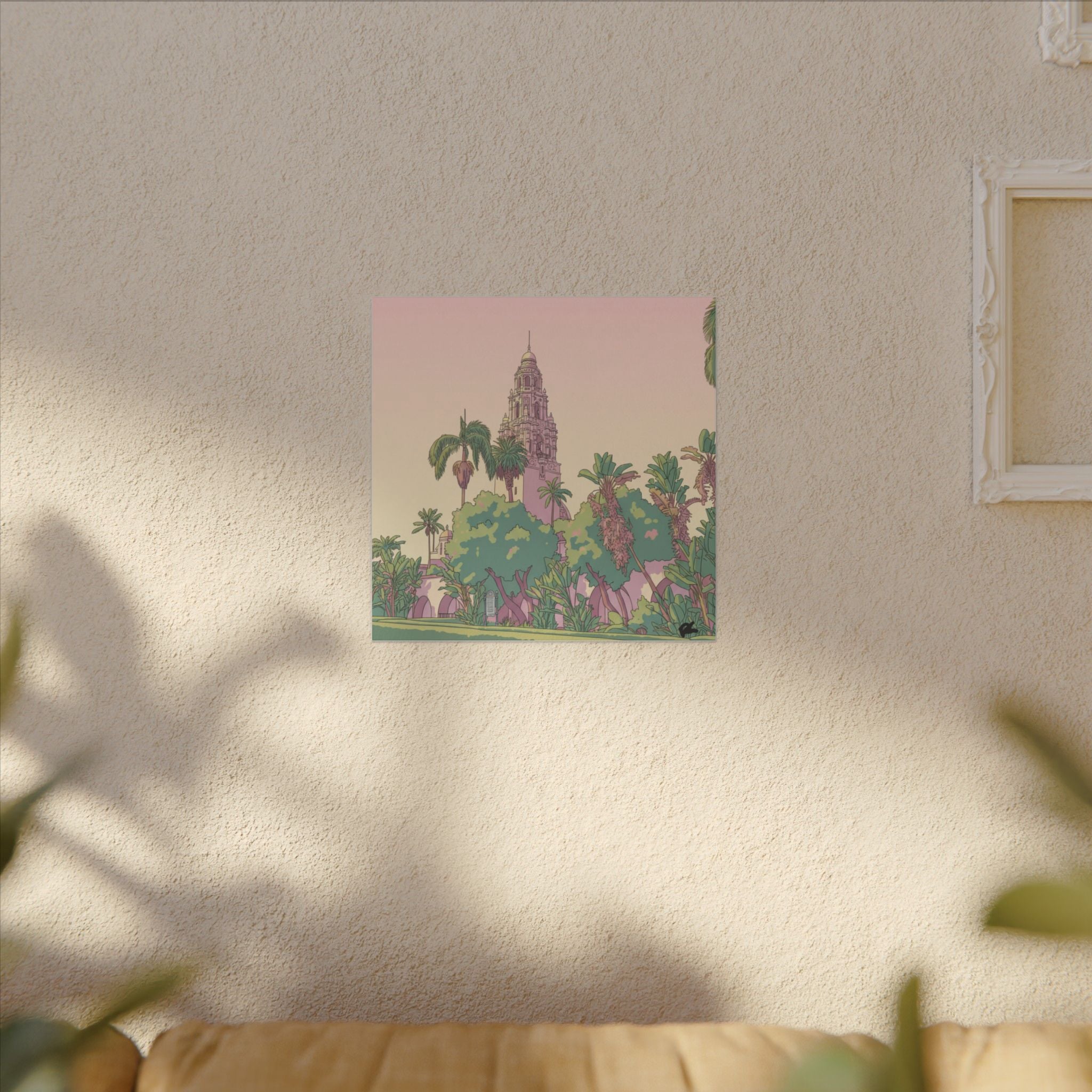 California Tower Anime Matte Canvas, Stretched, 0.75" (Multi-Size)